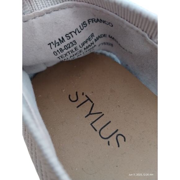 Stylus Franco Women's Gray Slip On Flats Shoes‎ Sz 8 Balletcore Ribbed Capsule - Picture 3 of 10